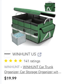 Winhunt Car Trunk Organizer